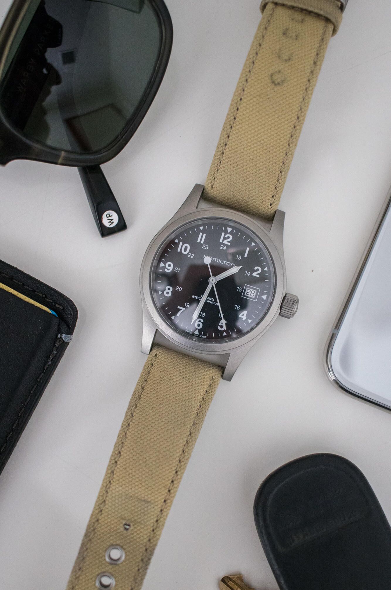 Hamilton Khaki Mechanical on desk