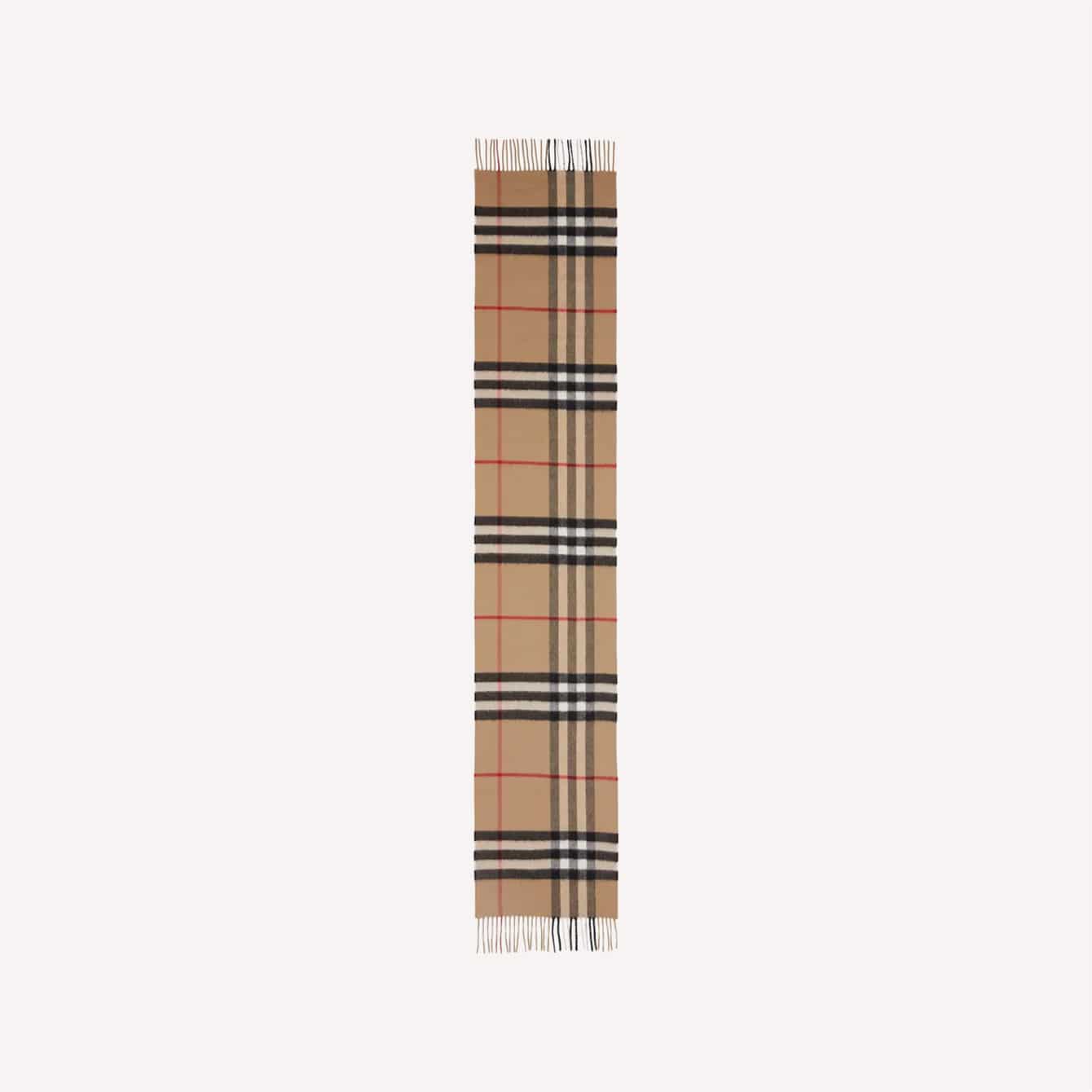 Burberry Giant Icon Check Cashmere Scarf