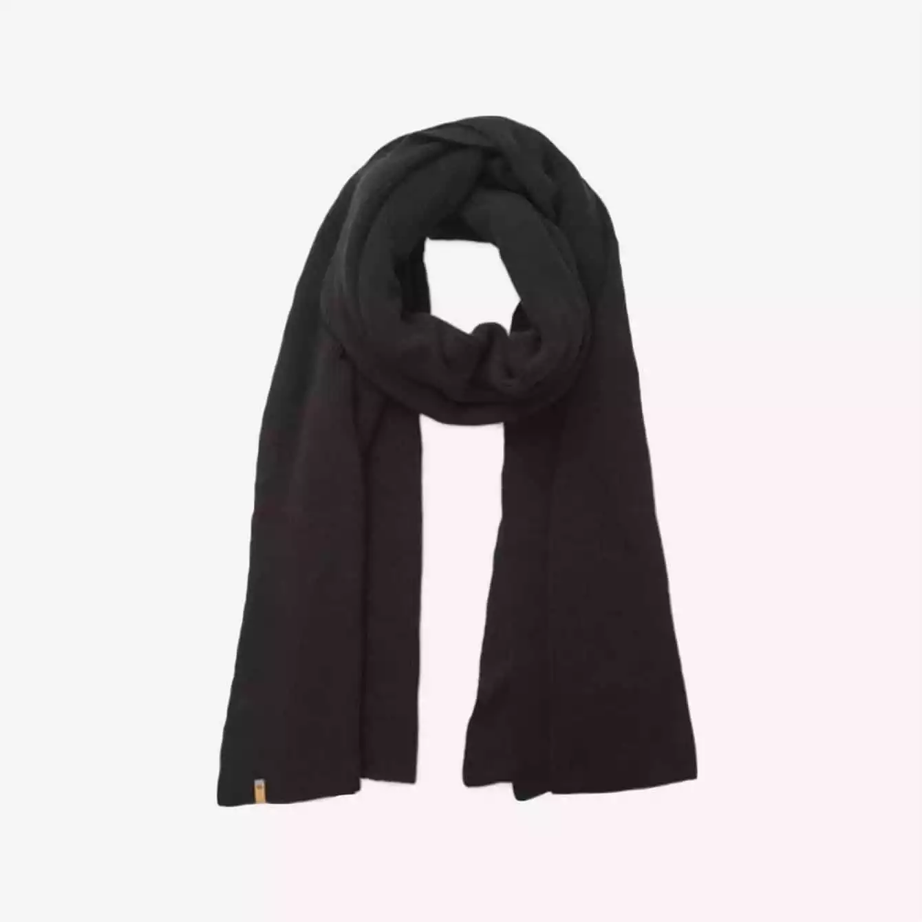 Tentree Cotton Ribbed Scarf Meteorite Black