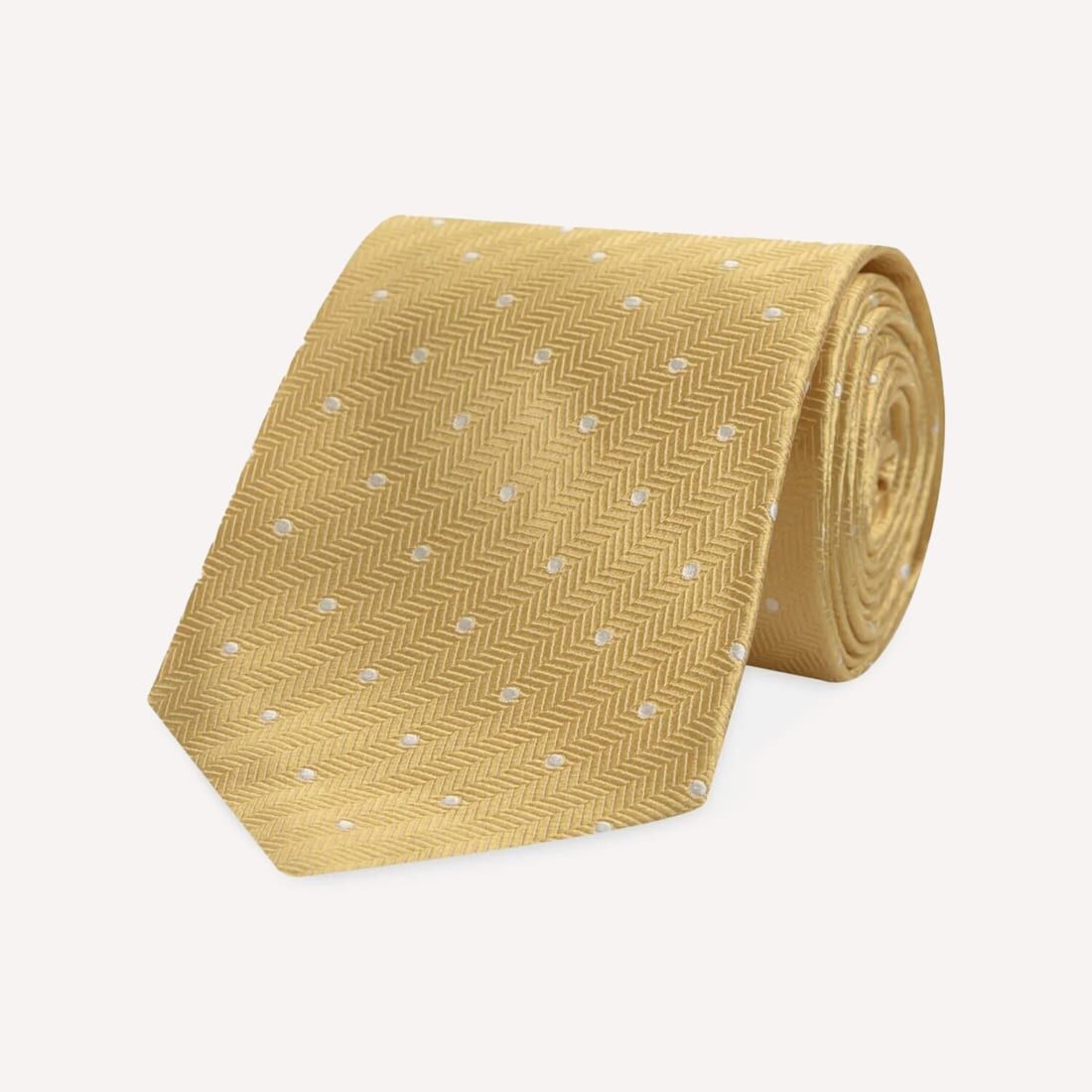 Turnbull and Asser Herringbone Silk Tie